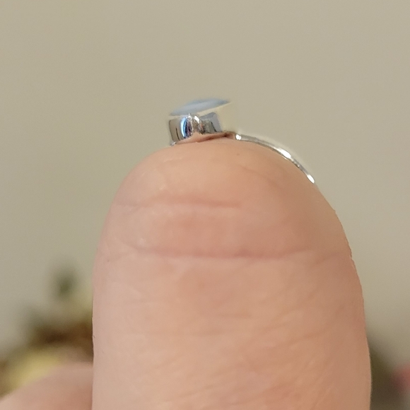 925 Genuine Turquoise & Shell composite Sterling silver ring 7 - Picture 5 of 5